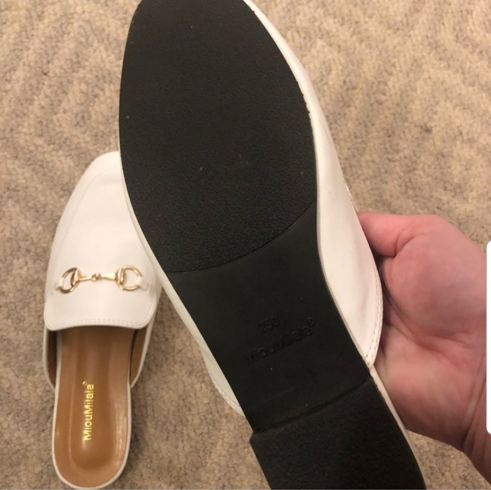Leather Loafers with Gold Accent - Picture 5 of 6